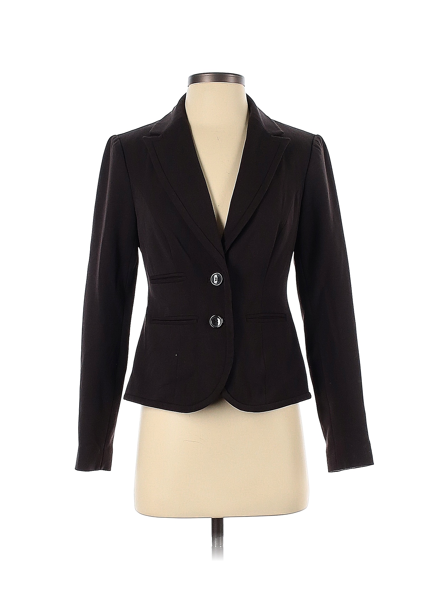 The Limited Solid Black Brown Blazer Size 0 - 81% off | thredUP