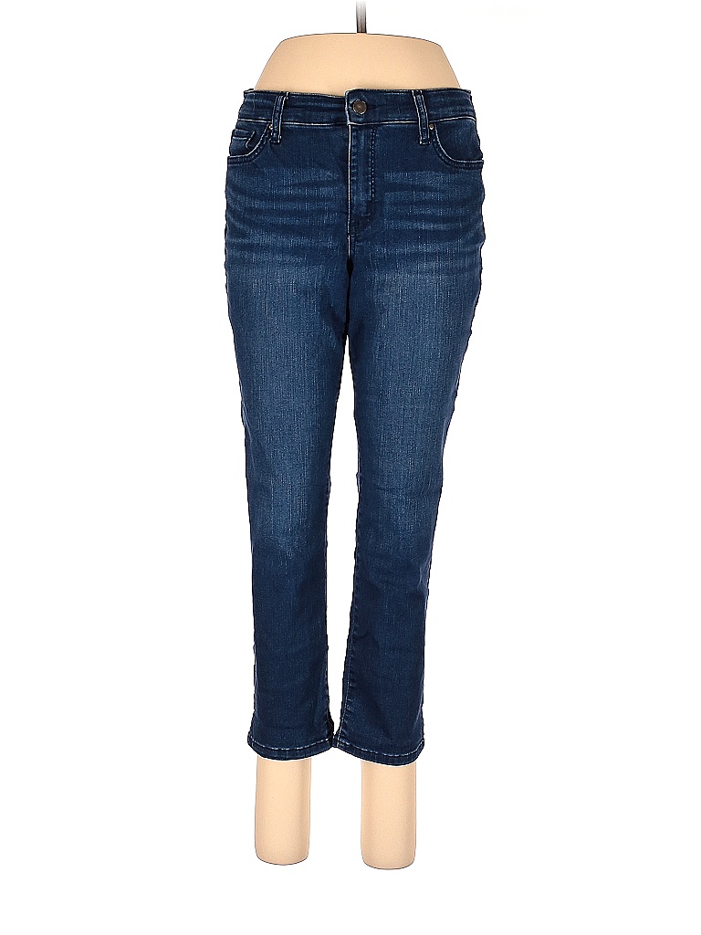 Crown & Ivy Solid Blue Jeans Size 10 - 62% off | thredUP