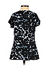 Ann Taylor 100% Polyester Black Short Sleeve Blouse Size 2 - photo 2