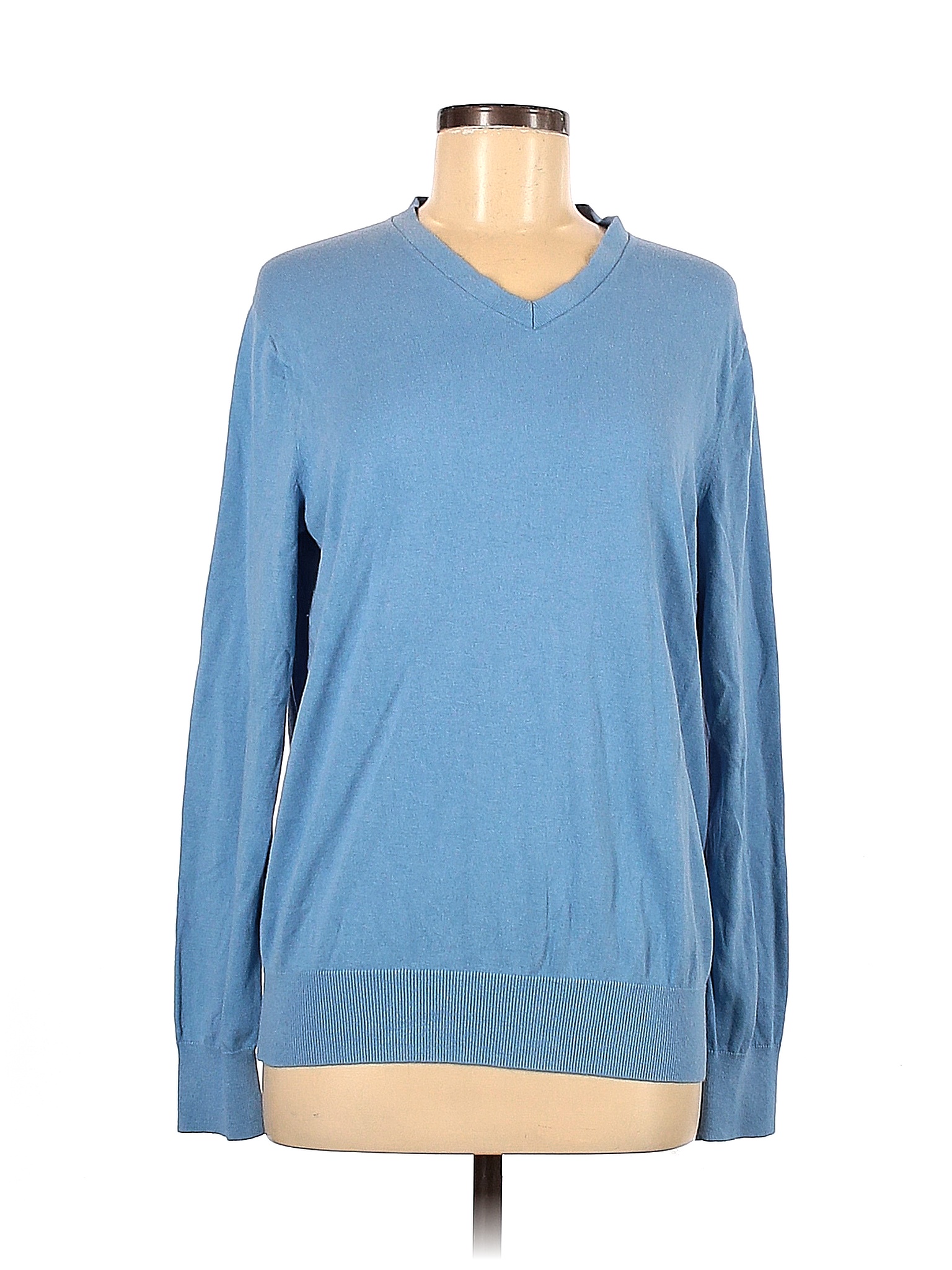 Banana Republic Solid Blue Pullover Sweater Size M - 59% off | thredUP