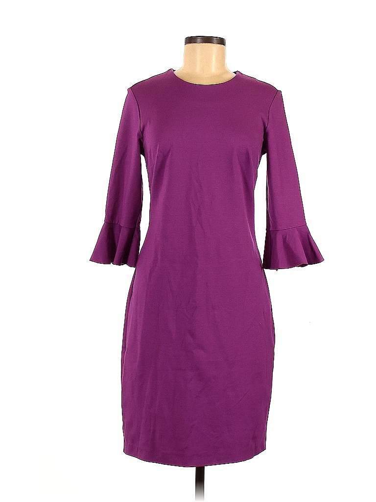 Banana Republic Solid Purple Casual Dress Size 6 62 off thredUP