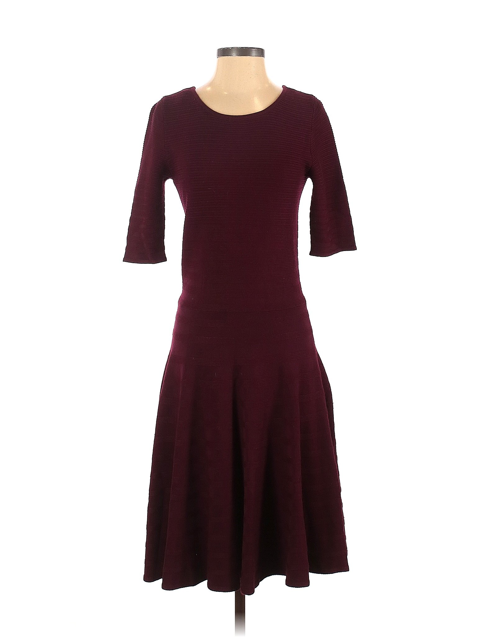 Ivanka Trump Solid Colored Purple Casual Dress Size S - 75% off | thredUP