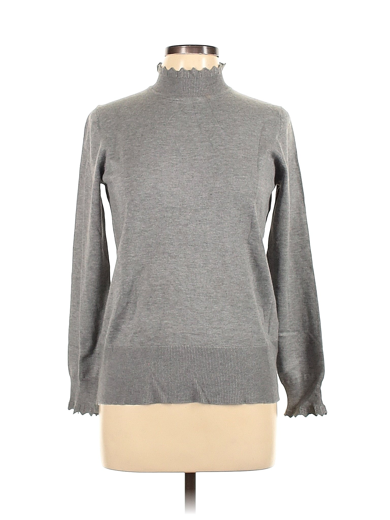 Cable & Gauge Gray Turtleneck Sweater Size M - 63% off | thredUP
