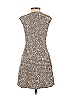Akris Punto for Bergdorf Goodman Jacquard Marled Tweed Brocade Leopard Print Gray Casual Dress Size 2 - photo 2