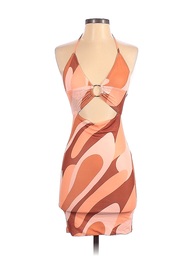 Princess Polly Multi Color Orange Casual Dress Size 2 64 off thredUP