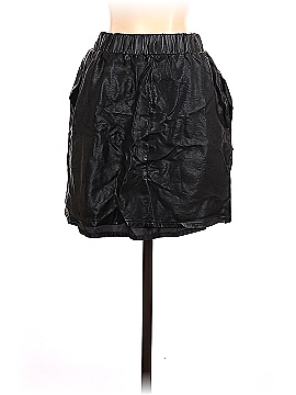 Maison Jules Faux Leather Skirt (view 2)