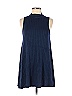 Aqua Solid Blue Casual Dress Size XS - photo 1