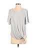 Ann Taylor LOFT Gray White Short Sleeve T-Shirt Size S - photo 1