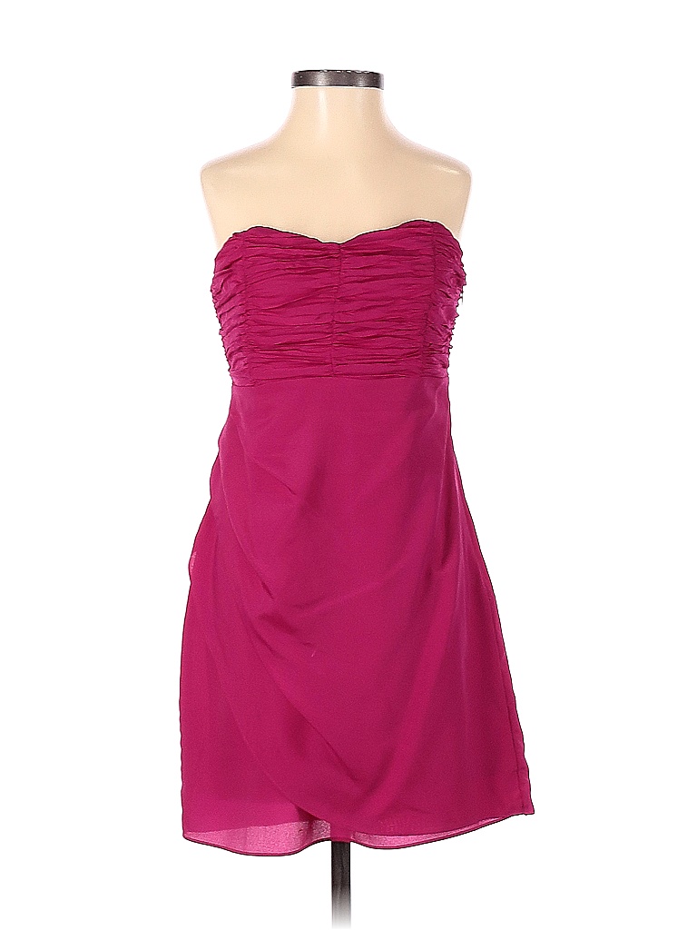 Forever 21 100 Polyester Solid Pink Cocktail Dress Size S 70 off