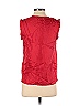 J.Crew 100% Silk Red Short Sleeve Silk Top Size 0 - photo 2