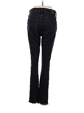 Madewell 10" High-Rise Skinny Jeans in Berkeley Black: Button-Through Edition (view 2)