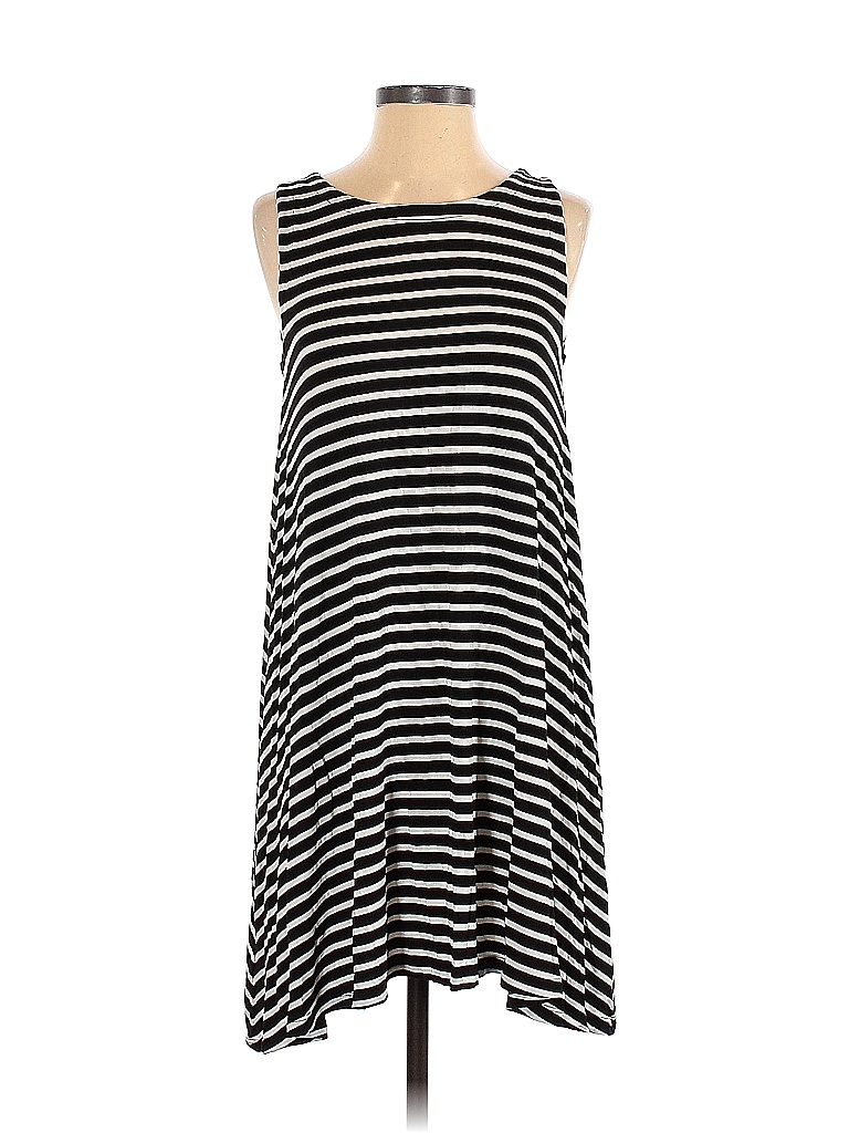 Ann Taylor LOFT Outlet Stripes Black White Casual Dress Size XS 78