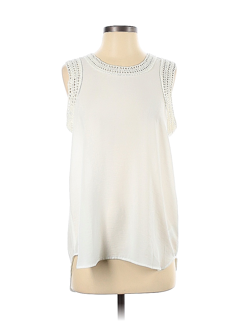 CAbi 100% Polyester Solid White Sleeveless Blouse Size XS - 61% off ...