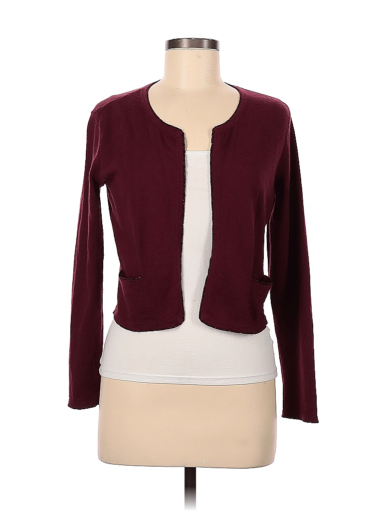 J.Jill Solid Color Block Maroon Burgundy Shrug Size XS - 82% off | thredUP