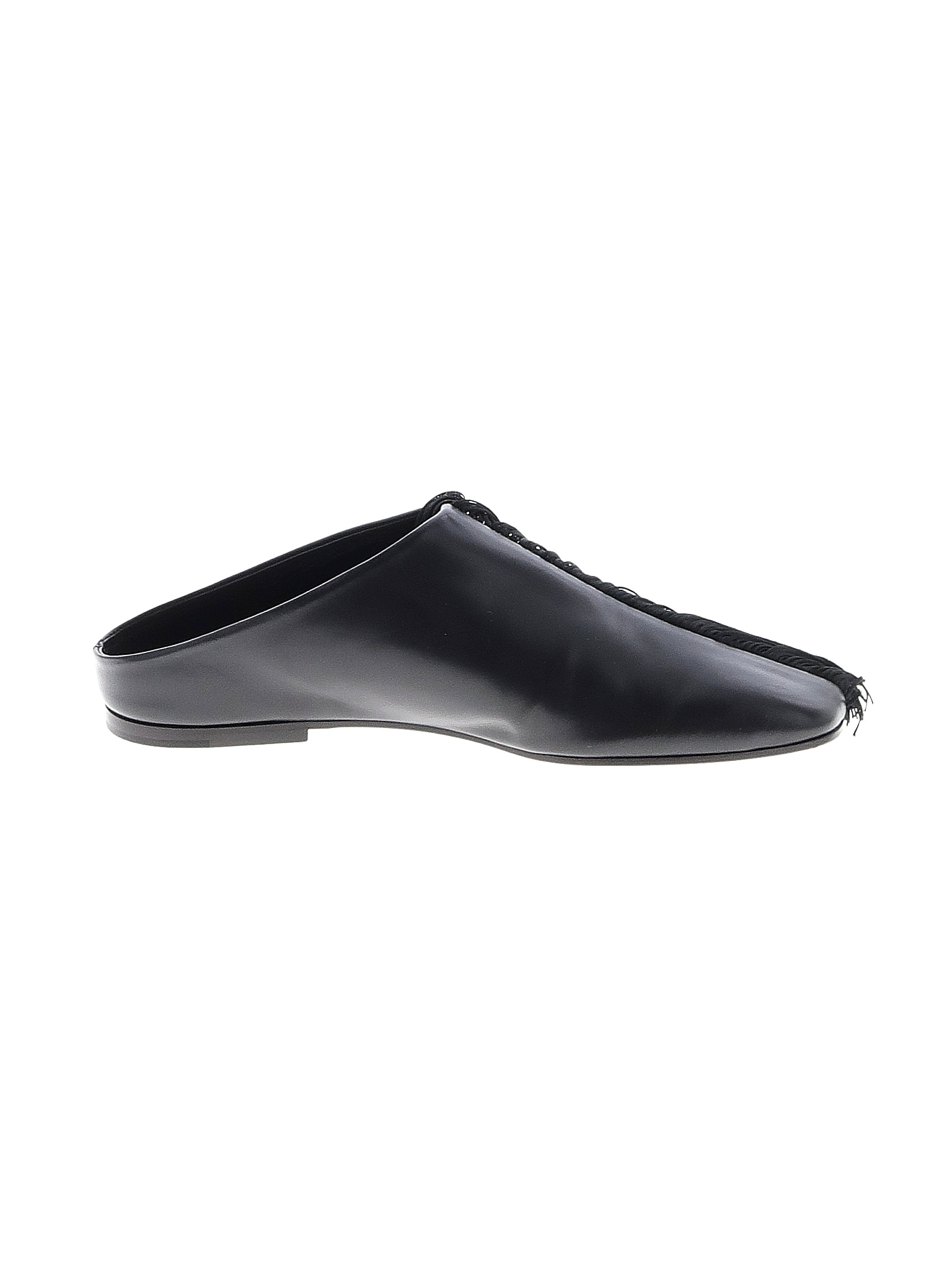 Proenza Schouler 100 Leather Solid Black Mule/Clog Size 39 (EU) 43