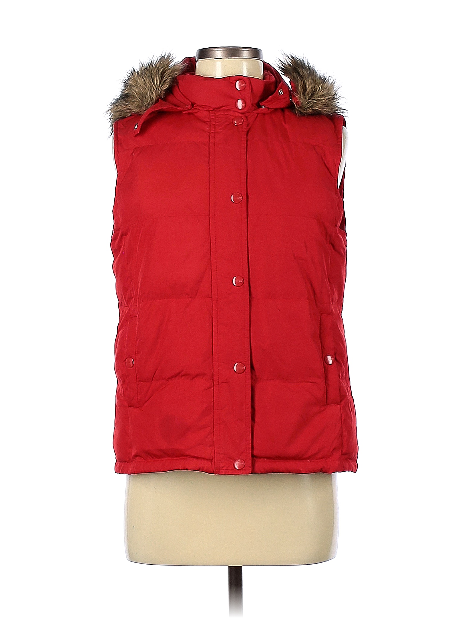 Gap 100 Polyester Solid Red Vest Size M 68 off thredUP