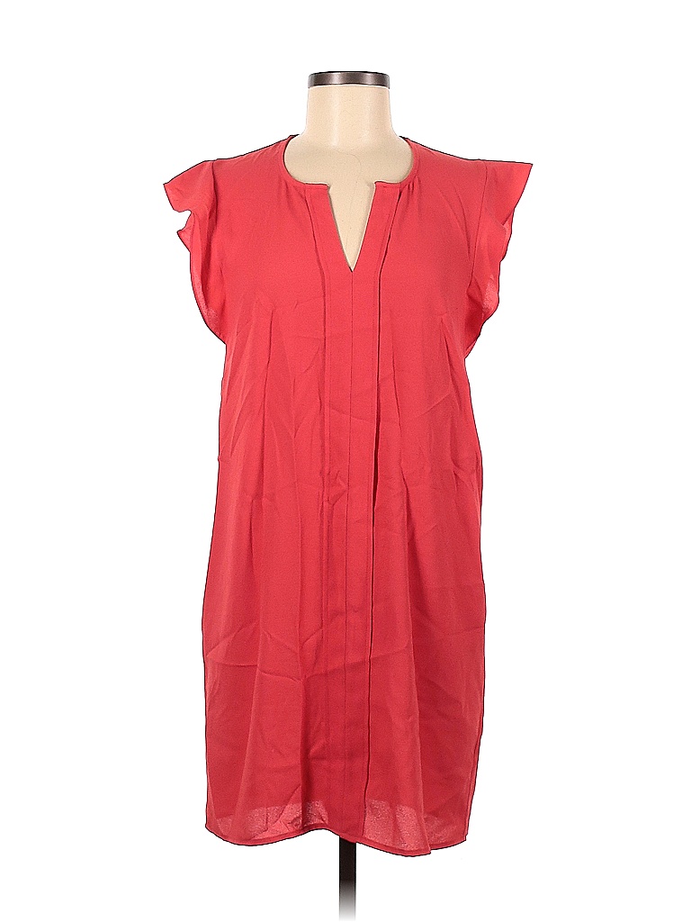 H&M 100% Polyester Red Pink Casual Dress Size 6 - photo 1
