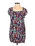 Forever 21 100% Rayon Print Purple Casual Dress Size S - photo 1