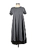 Lularoe Solid Chevron-herringbone Gray Casual Dress Size XXS - photo 1