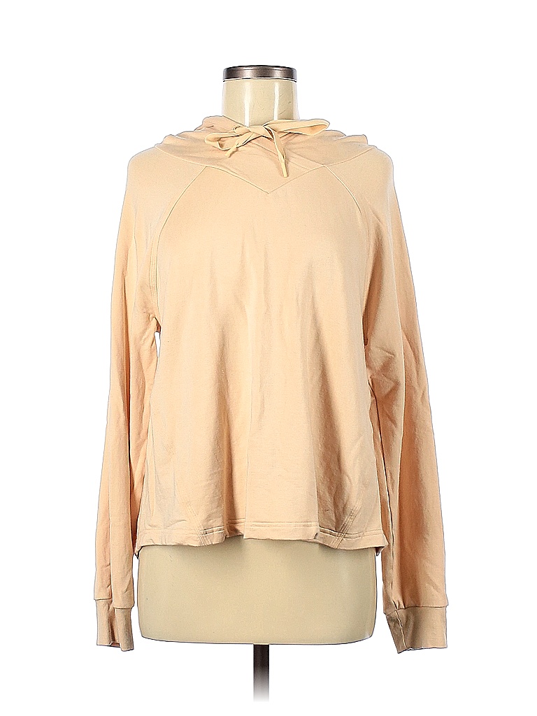 Athleta Solid Tan Orange Pullover Hoodie Size M 57 off thredUP