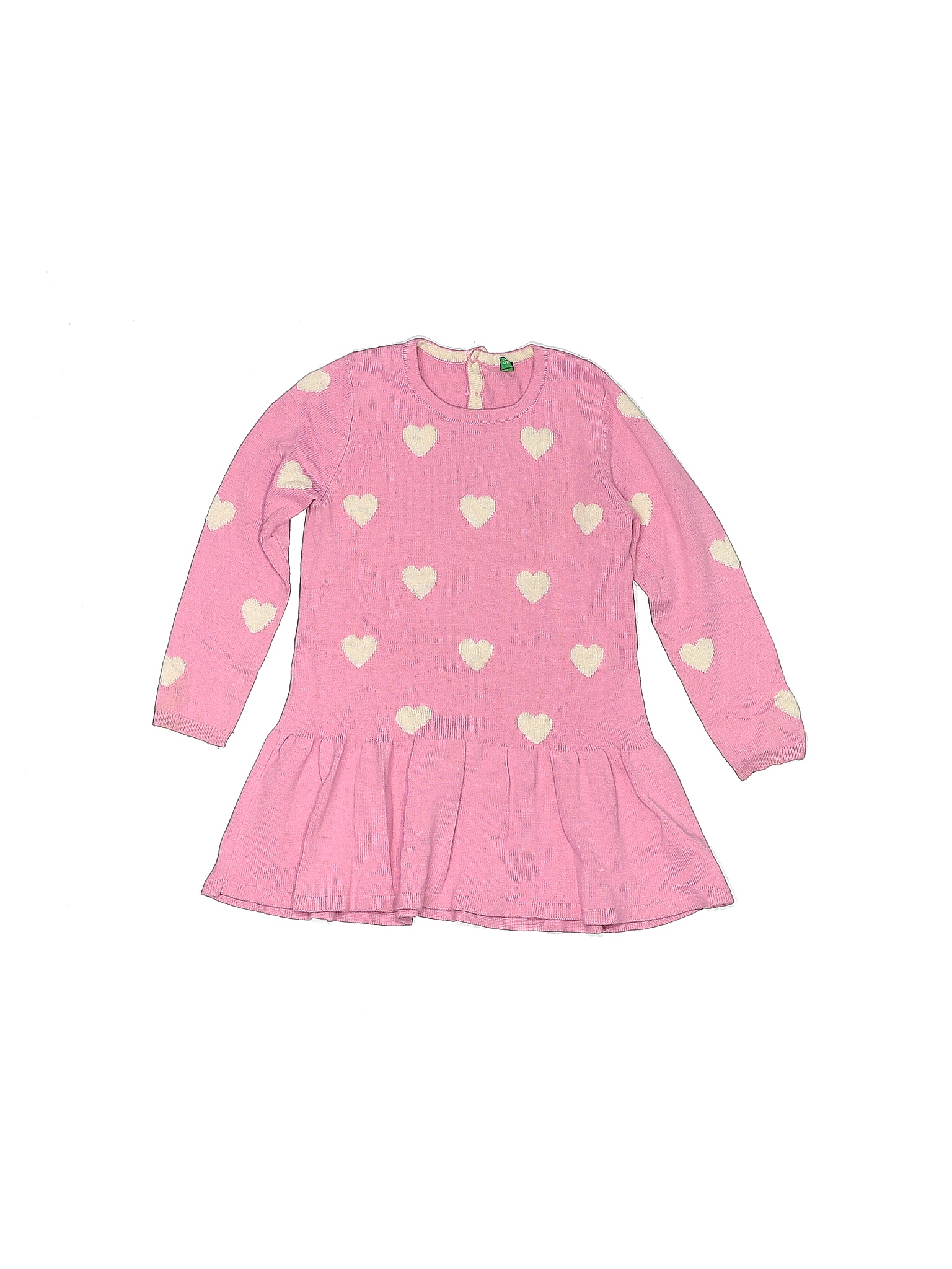 United Colors Of Benetton Polka Dots Pink Dress Size 2 - 72% off | thredUP