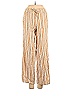 White Fawn Stripes Batik Gold Tan Linen Pants Size M - photo 1