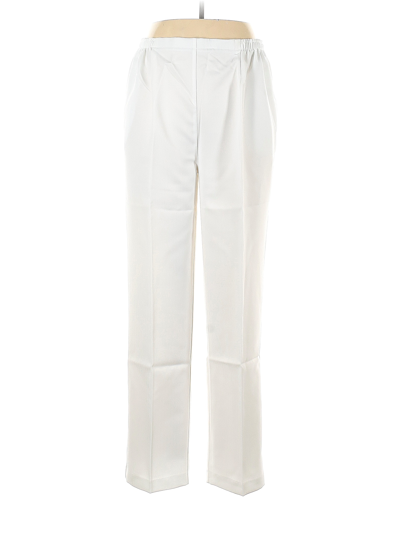 Draper's & Damon's 100% Polyester Solid White Casual Pants Size 16 - 68 ...