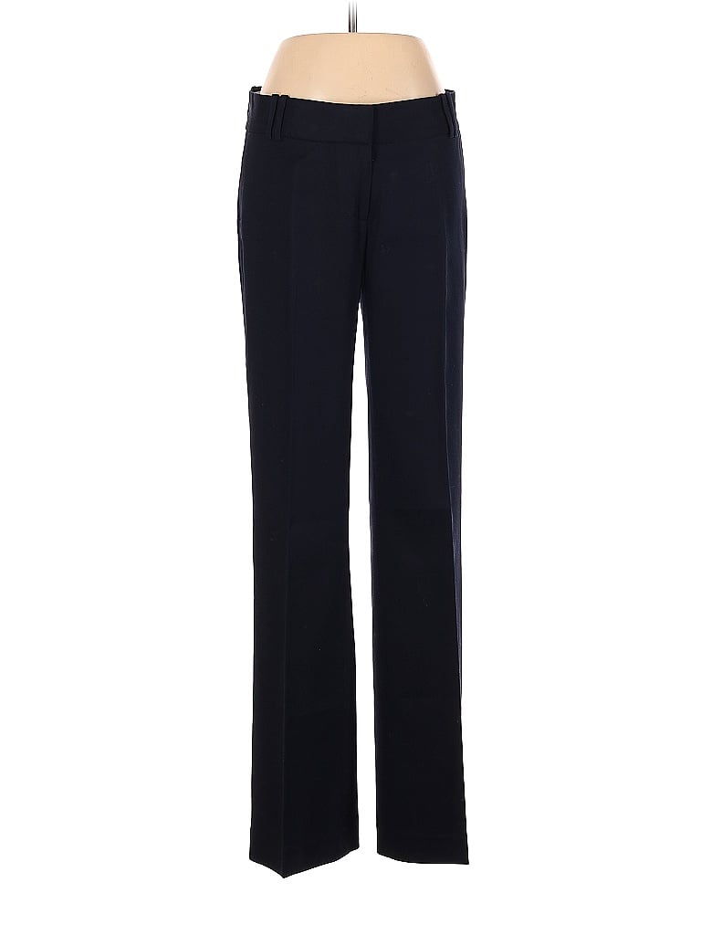 J.Crew 100% Cotton Solid Black Blue Dress Pants Size 4 - 82% off | thredUP