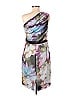 W by Worth 100% Polyester Floral Multi Color Purple Cocktail Dress Size 6 - photo 2