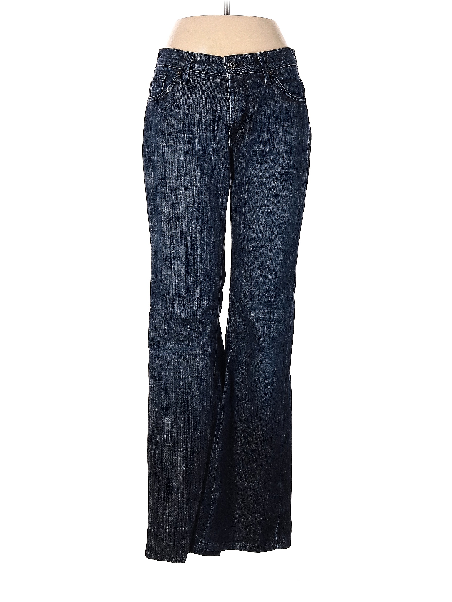 James Jeans Solid Blue Jeans 30 Waist - 79% off | thredUP