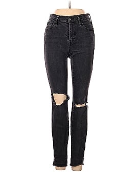 Madewell 9" High-Rise Skinny Jeans in Black Sea (view 1)