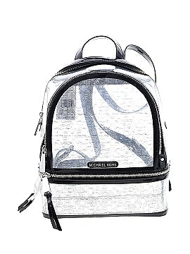 MICHAEL Michael Kors Solid White Black Backpack One Size - 54% off | thredUP