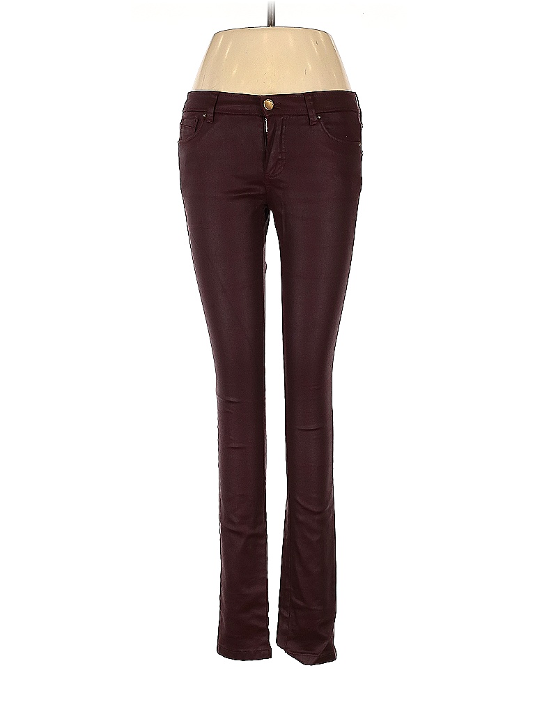 Massimo Dutti Solid Colored Burgundy Faux Leather Pants Size 4 94 Off Thredup 9632