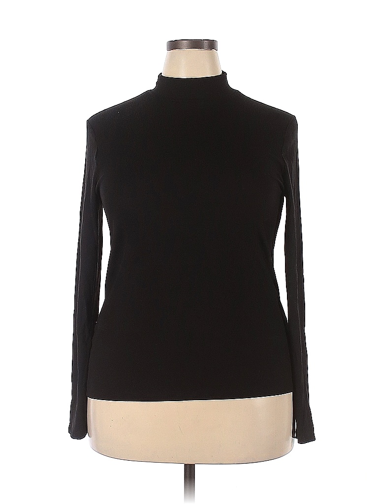 No Boundaries Solid Black Long Sleeve Turtleneck Size 21 - 47% off ...