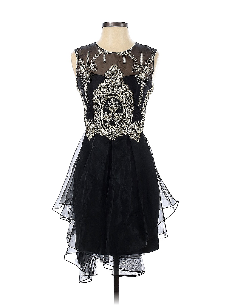 Lardini Black Polyester Cocktail Dress main image 1