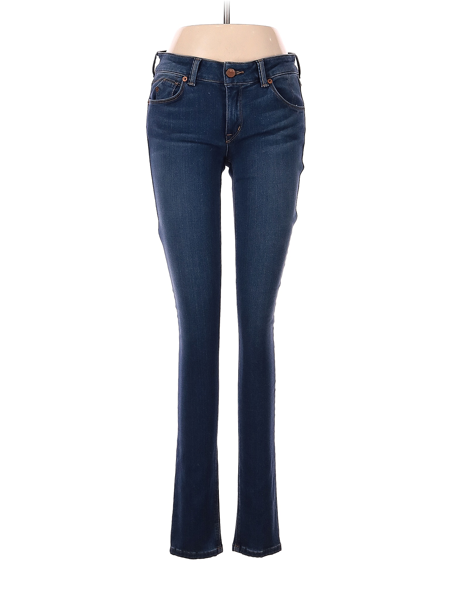 SOLD Design Lab Solid Blue Jeans 27 Waist - 94% off | thredUP