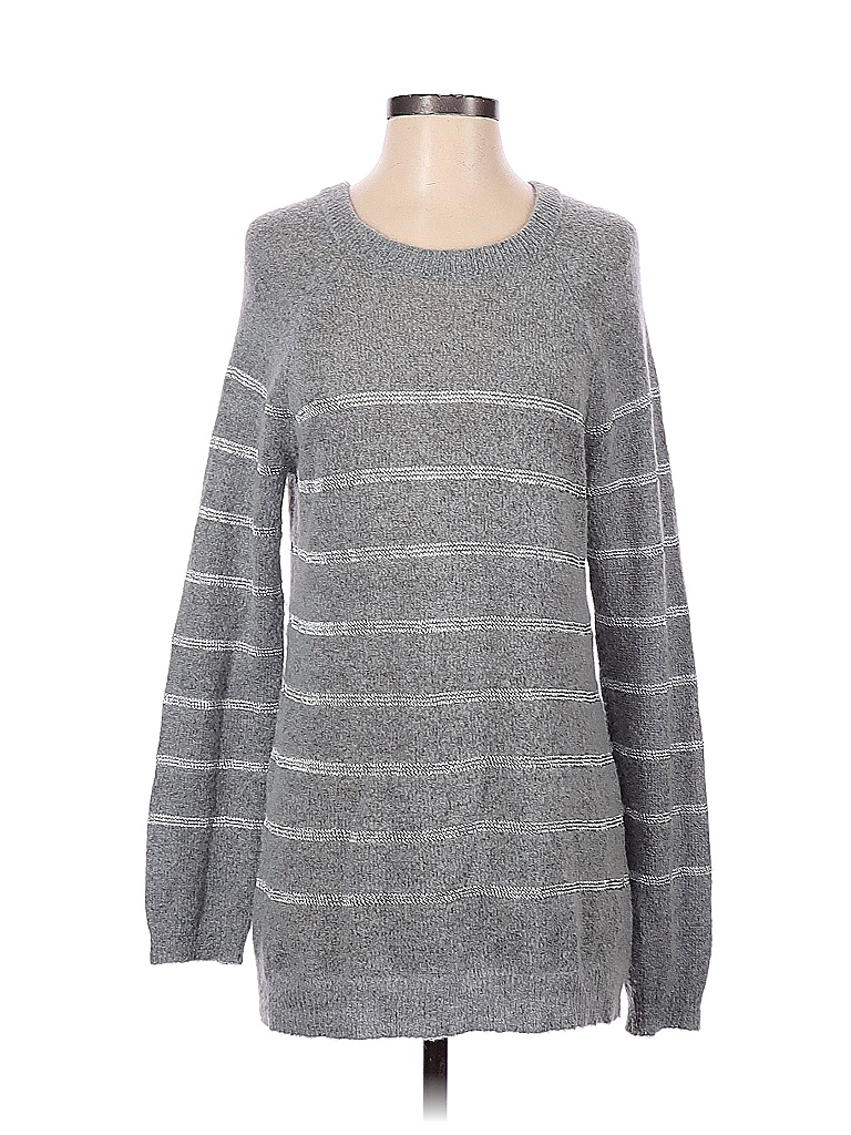 Current/Elliott 100% Cotton Stripes Gray Pullover Sweater Size Sm (1) - photo 1