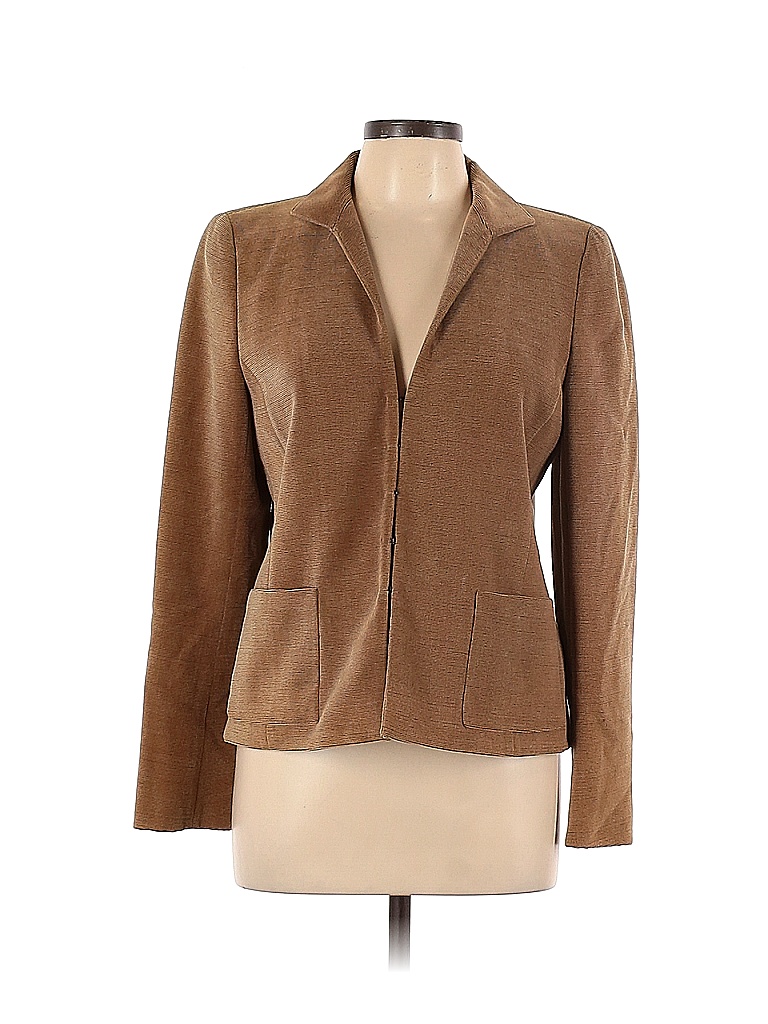 AKRIS Solid Colored Tan Jacket Size 10 - photo 1
