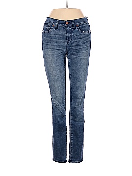 Madewell 8" Skinny Jeans in Sunnyside Wash (view 1)