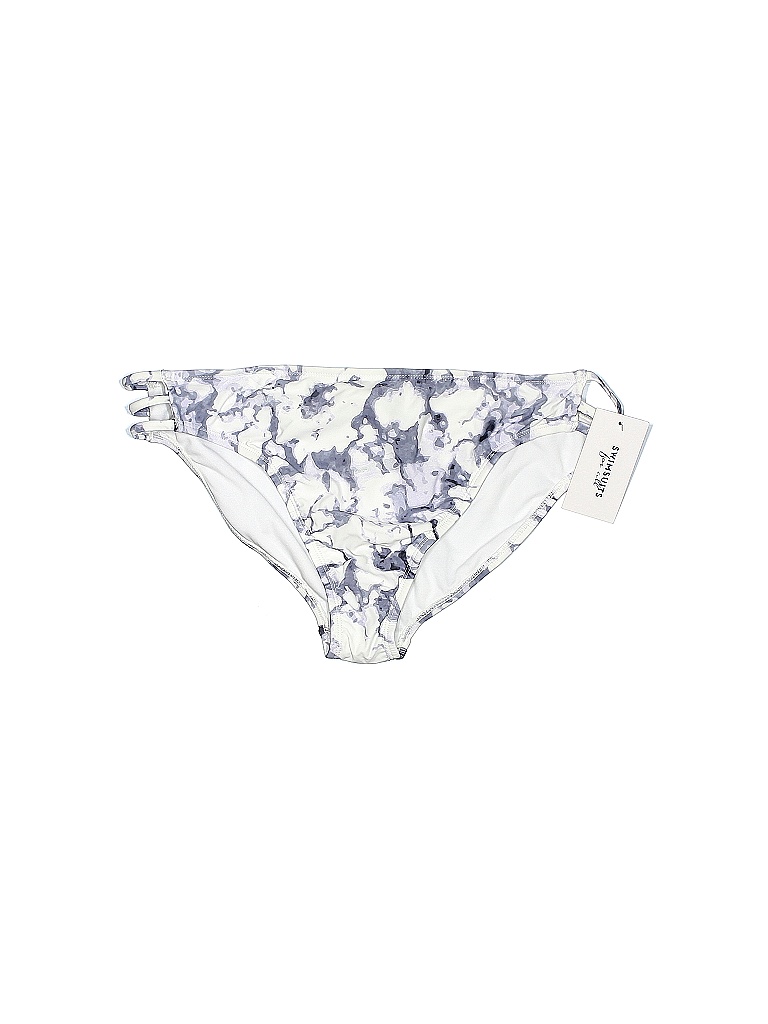 Swimsuits for all Floral White Swimsuit Bottoms Size 18 (Plus) 65