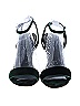 Sandro 100% Velvet Color Block Black Teal Heels Size EU 39 - photo 2