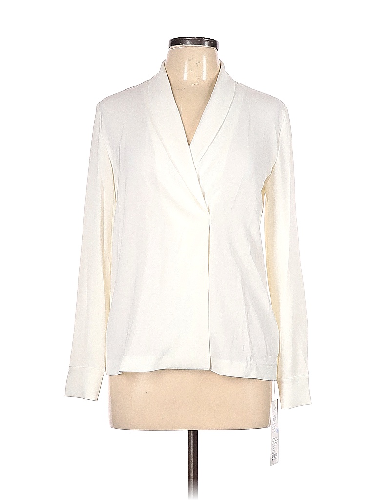 Amii Long Sleeve Blouse In White