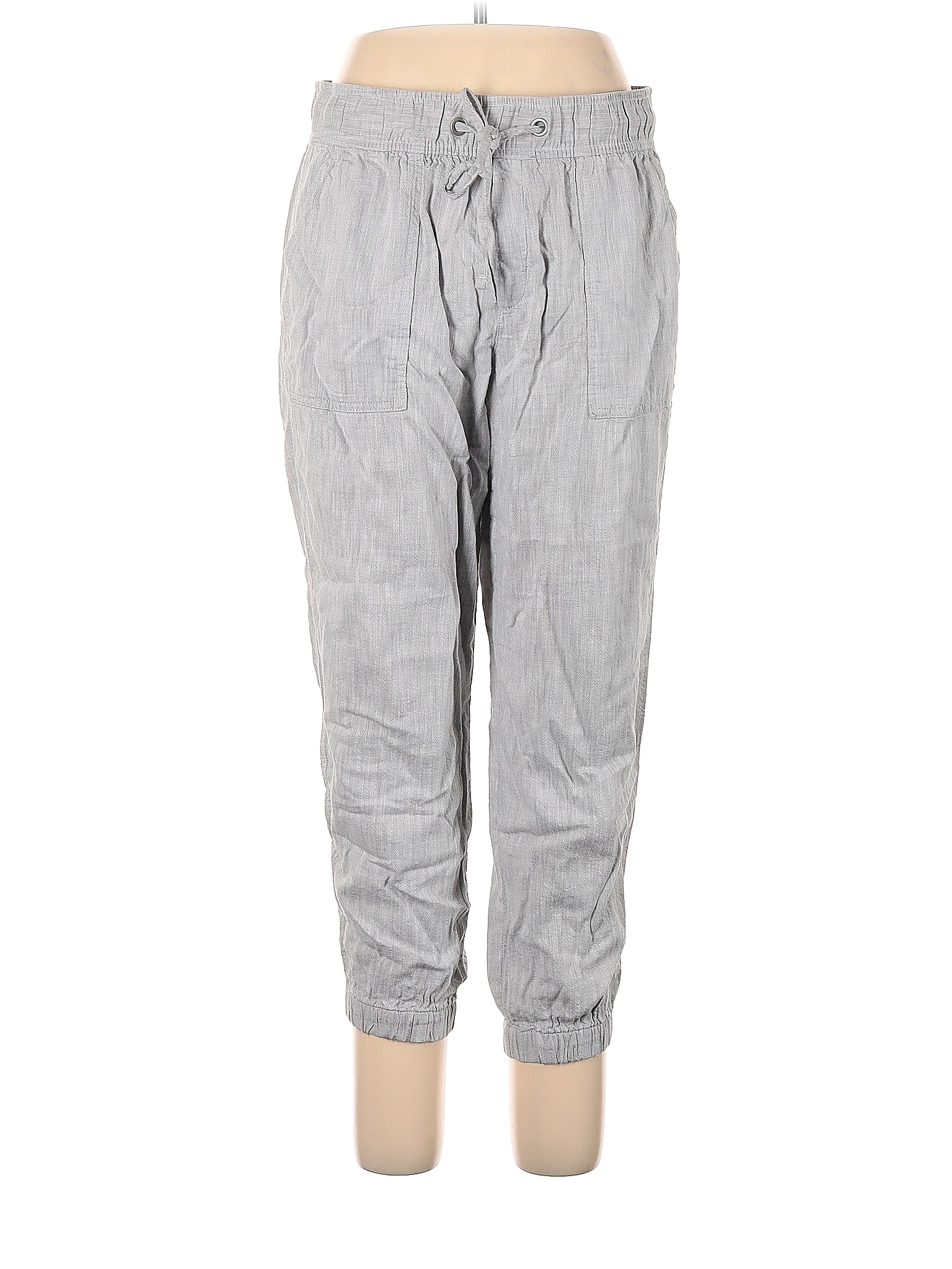 Gap 100 Cotton Gray Casual Pants Size L 76 off thredUP