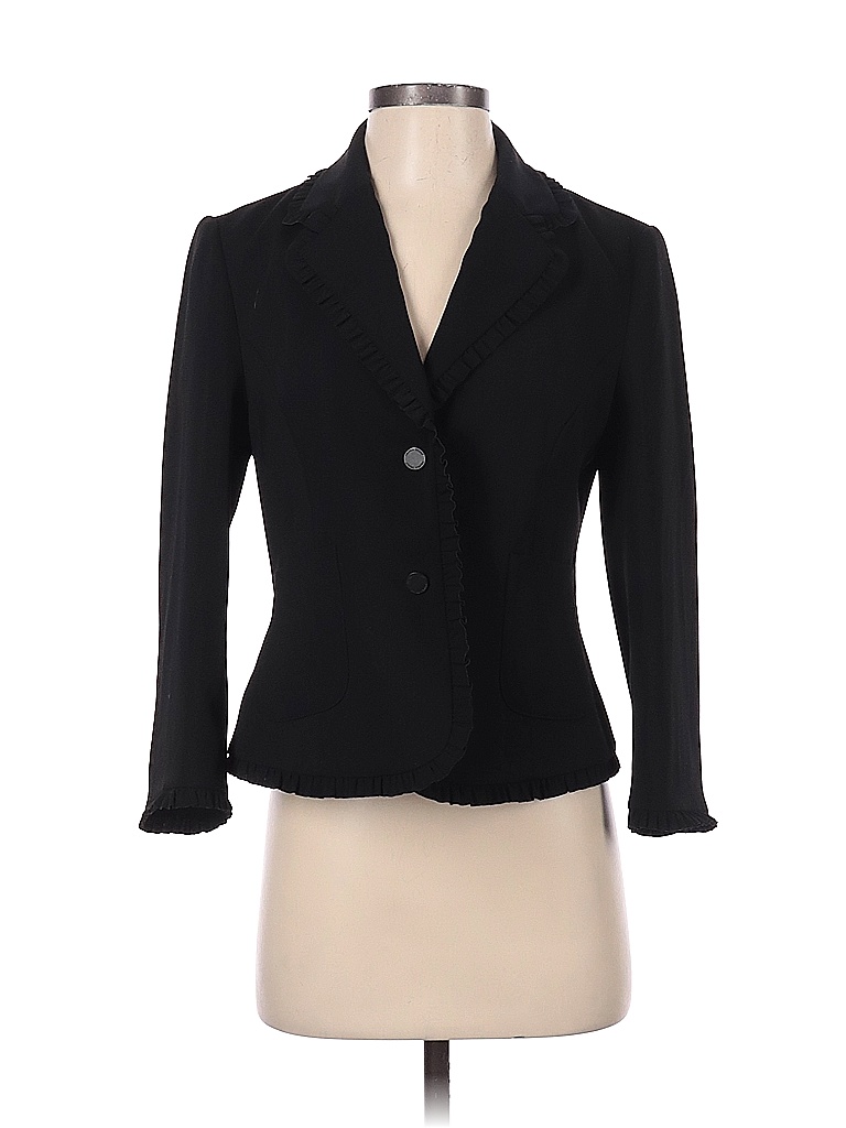 Ivanka Trump 100% Polyester Solid Black Blazer Size 4 - 77% off | thredUP