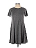 Assorted Brands Solid Gray Casual Dress Size XS - photo 1