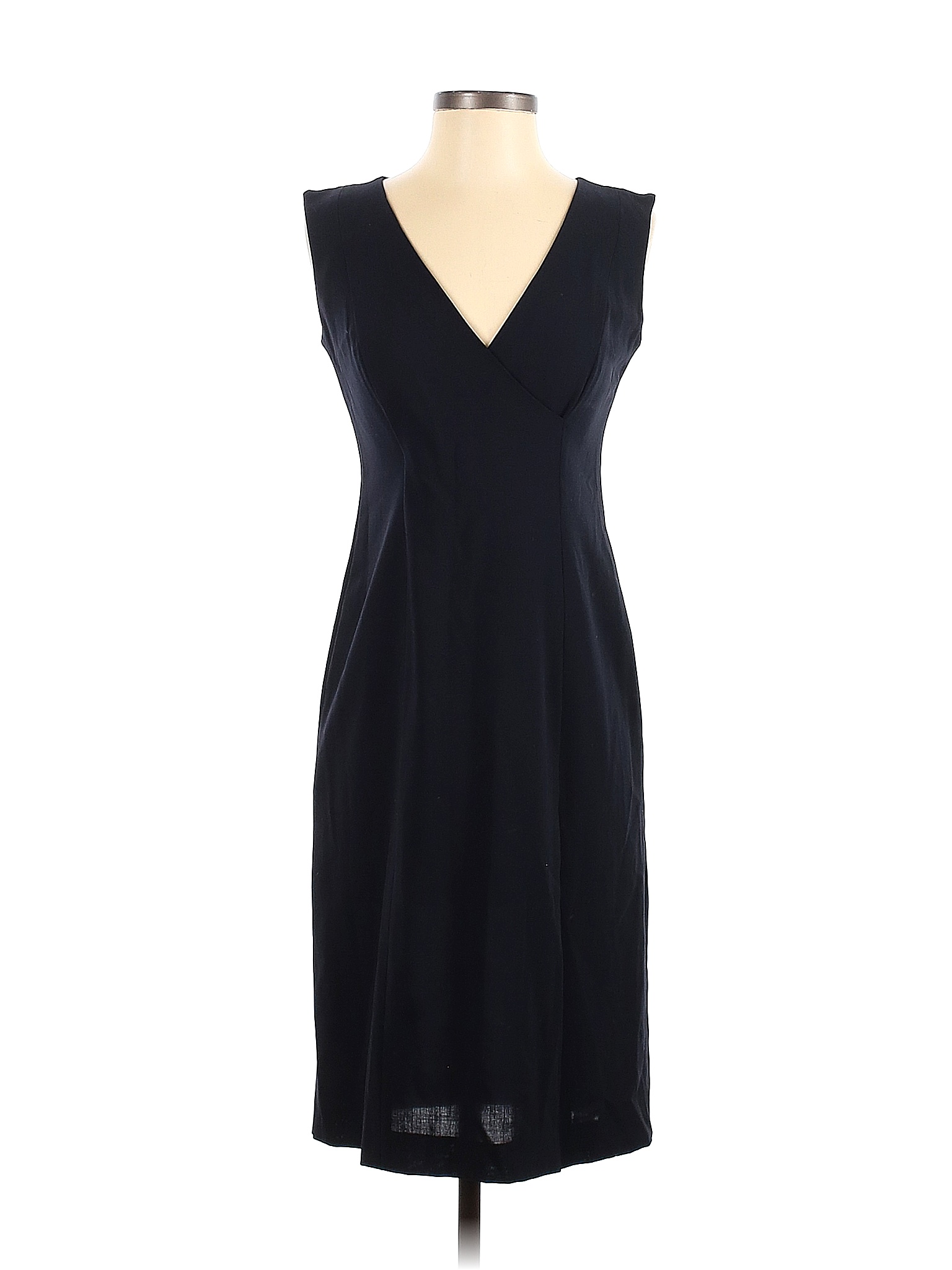 Piazza Sempione Solid Black Blue Casual Dress Size 38 (IT) - 92% off ...