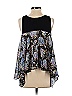 Painted Threads 100% Polyester Black Sleeveless Blouse Size XS - photo 2