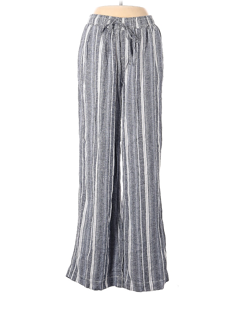 Briggs Stripes Blue Linen Pants Size M - 75% off | thredUP