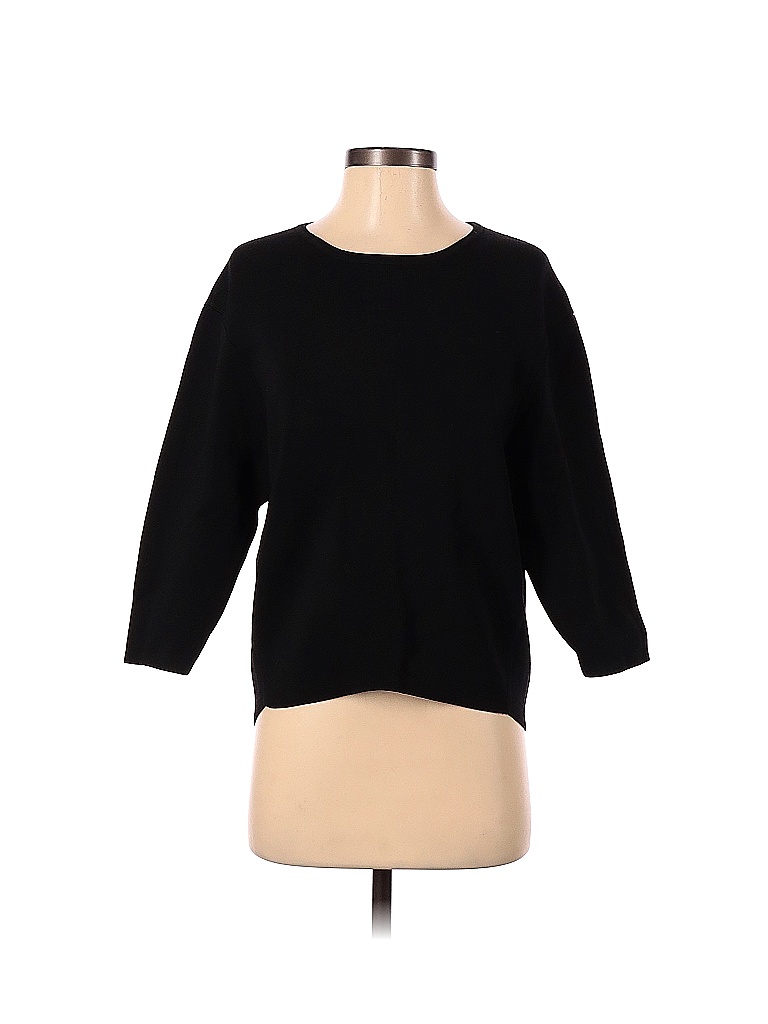 J Brand Solid Black Pullover Sweater Size S - photo 1