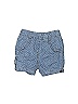 3Pommes 100% Cotton Paisley Polka Dots Blue Denim Shorts 3-6 MO / 6 MO - photo 1